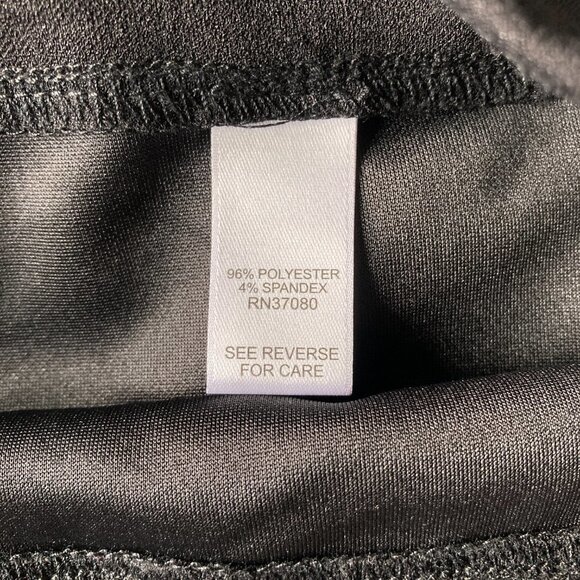 C Est 1946 Women's Black Capri Wide Short Leg Dress Pants Size Large - Picture 5 of 8